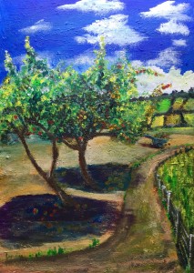 Apple Trees 16x23" acrylic